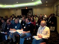 Shawn McCadden presents to attendees