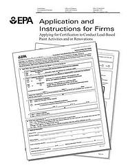 EPA RRP Certified Firm Application