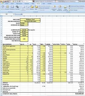 Excel estimating for remodelers and design builders