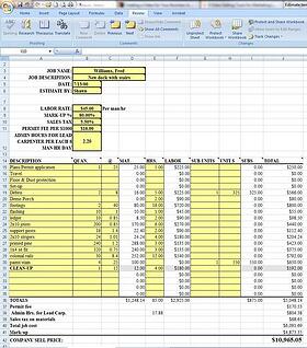 Excel estimating for remodelers and design builders