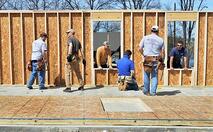 Wall framing crew