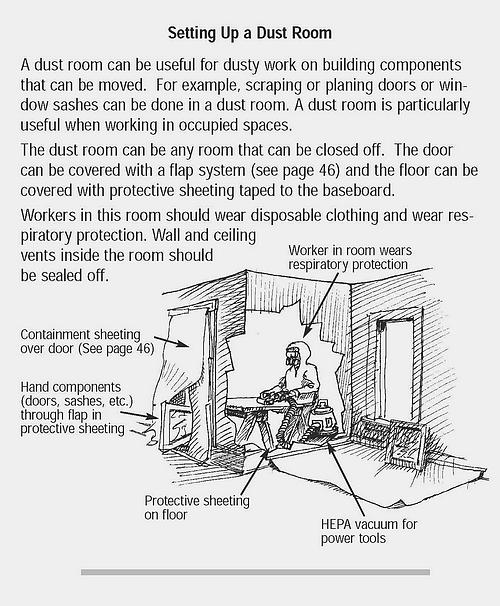 What is a "Dust Room" and why consider using one for EPA RRP work?