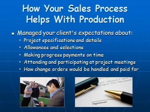 Remodeling sales process