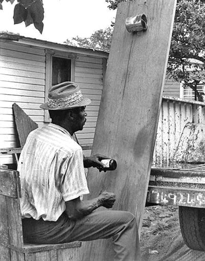 Moses Williams playing the diddley bow- Waverly, Florida